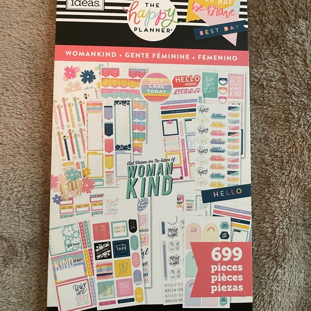 Womankind Classic size Happy Planner Sticker Book